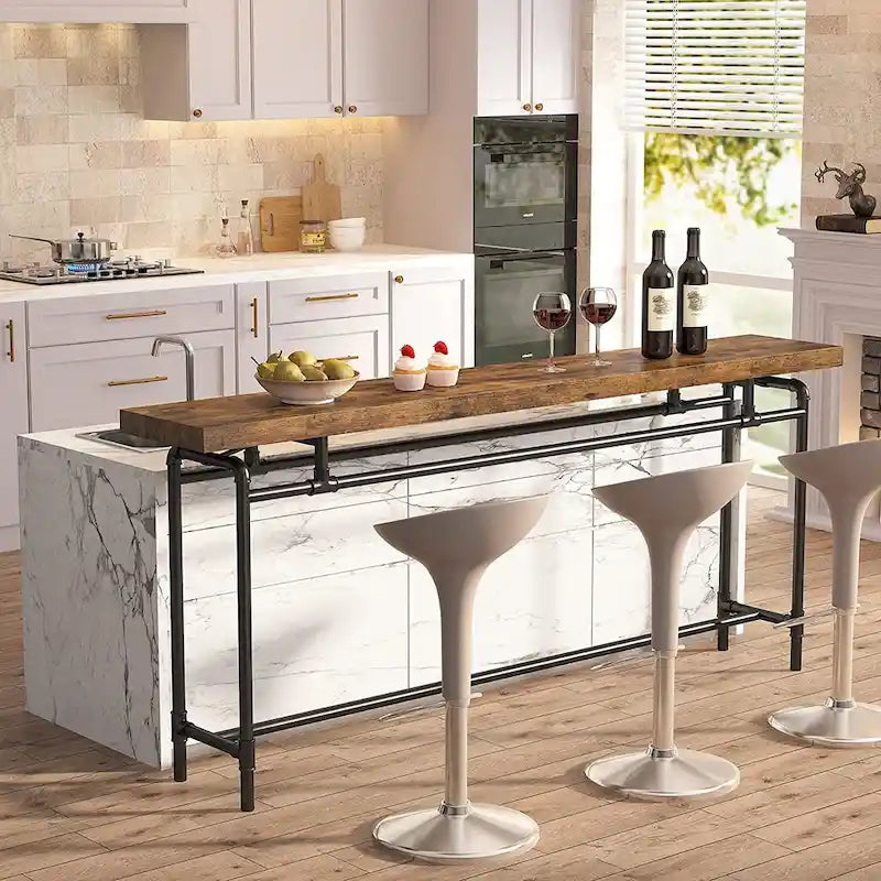 Console, table d'entrée longue et étroite de 180 cm pour salon - 30P x 180L x 90H cm