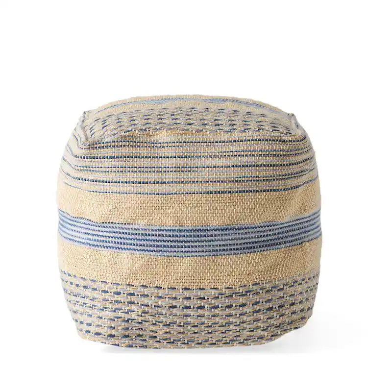 Pouf en tissu bohème fait à la main Caiman de Christopher Knight Home