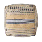 Pouf en tissu bohème fait à la main Caiman de Christopher Knight Home