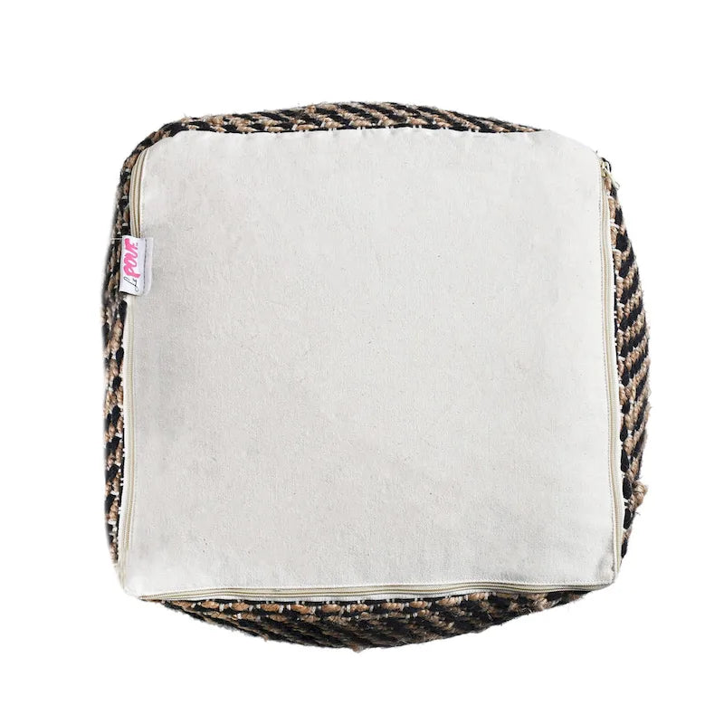 Pouf en tissu bohème fait à la main Caiman de Christopher Knight Home
