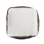 Pouf en tissu bohème fait à la main Caiman de Christopher Knight Home