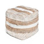 Pouf en tissu bohème fait à la main Caiman de Christopher Knight Home