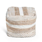 Pouf en tissu bohème fait à la main Caiman de Christopher Knight Home
