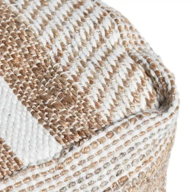 Pouf en tissu bohème fait à la main Caiman de Christopher Knight Home