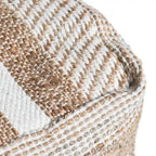 Pouf en tissu bohème fait à la main Caiman de Christopher Knight Home