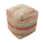 Pouf en tissu bohème fait à la main Caiman de Christopher Knight Home