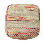 Pouf en tissu bohème fait à la main Caiman de Christopher Knight Home