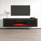 Meuble TV avec cheminée électrique Dia BL-EF 71