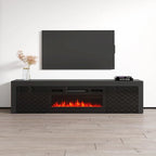 Meuble TV avec cheminée électrique Dia BL-EF 71