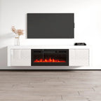 Meuble TV avec cheminée électrique Dia BL-EF 71