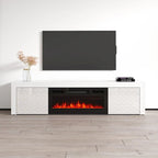 Meuble TV avec cheminée électrique Dia BL-EF 71