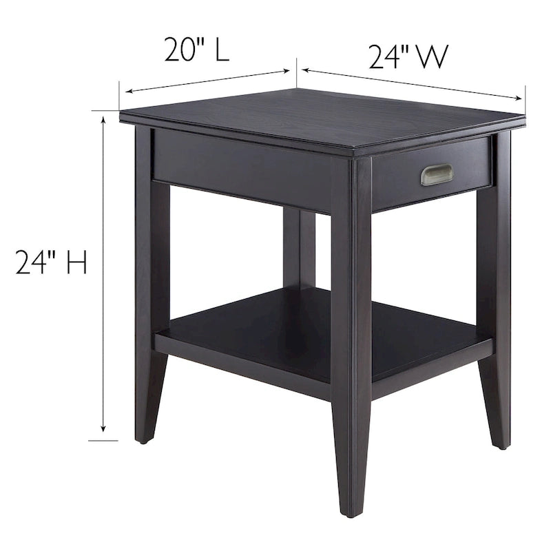 Table d'appoint Laurent de Leick Home avec étagère