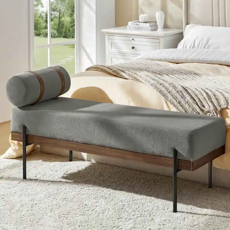 Banc d'entrée Damacio avec coussin amovible