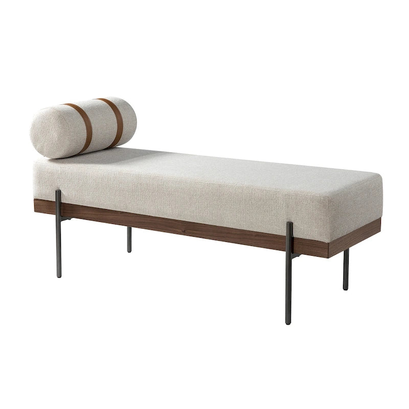 Banc d'entrée Damacio avec coussin amovible