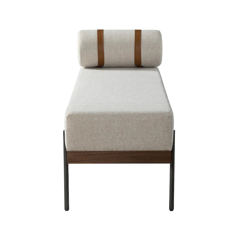 Banc d'entrée Damacio avec coussin amovible