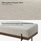 Banc d'entrée Damacio avec coussin amovible