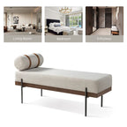 Banc d'entrée Damacio avec coussin amovible