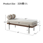 Banc d'entrée Damacio avec coussin amovible