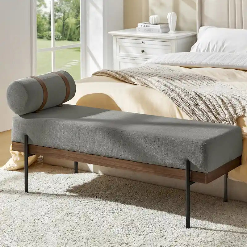 Banc d'entrée Damacio avec coussin amovible