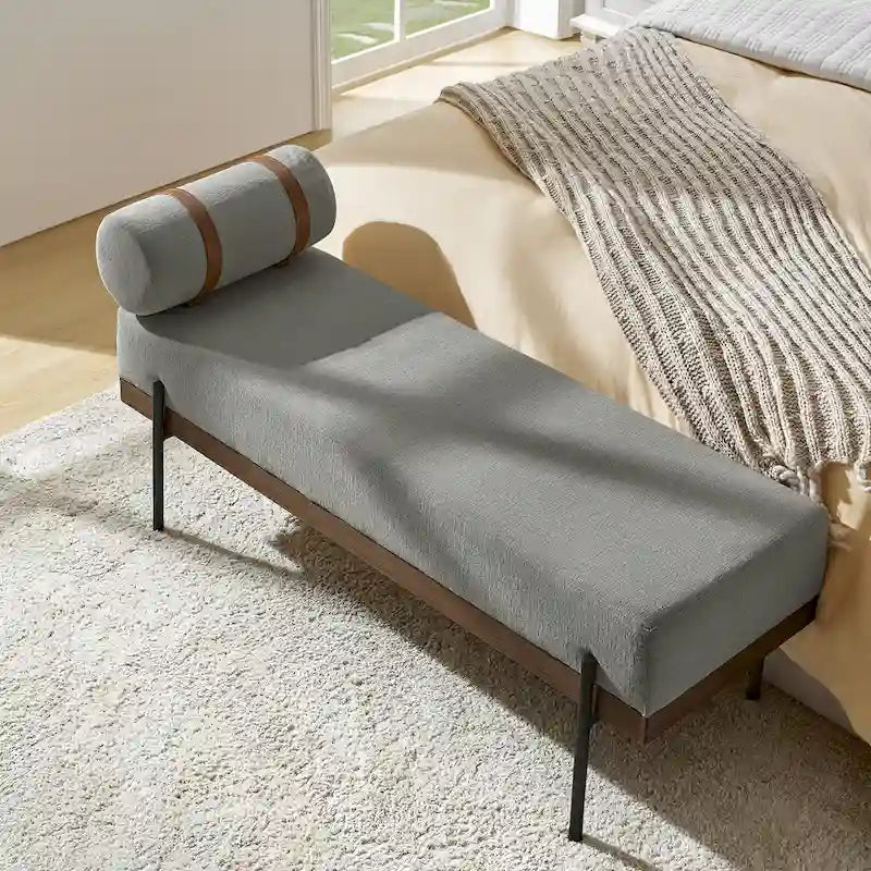 Banc d'entrée Damacio avec coussin amovible