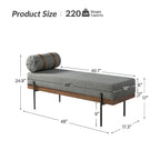 Banc d'entrée Damacio avec coussin amovible