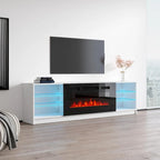 Meuble TV cheminée électrique Amsden Strick & Bolton