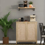 SICOTAS Buffet en rotin avec 2 portes - N/A