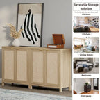 SICOTAS Buffet en rotin avec 2 portes - N/A