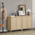 SICOTAS Buffet en rotin avec 2 portes - N/A