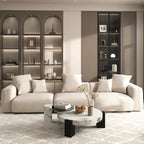 142 Contemporary Corduroy Sectional Sofa Classic Deep Couch