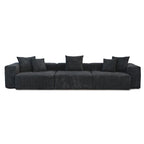 142 Contemporary Corduroy Sectional Sofa Classic Deep Couch