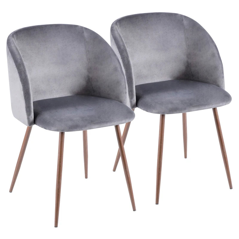 Chaises de salle à manger rembourrées Harding Silver Orchid (lot de 2)