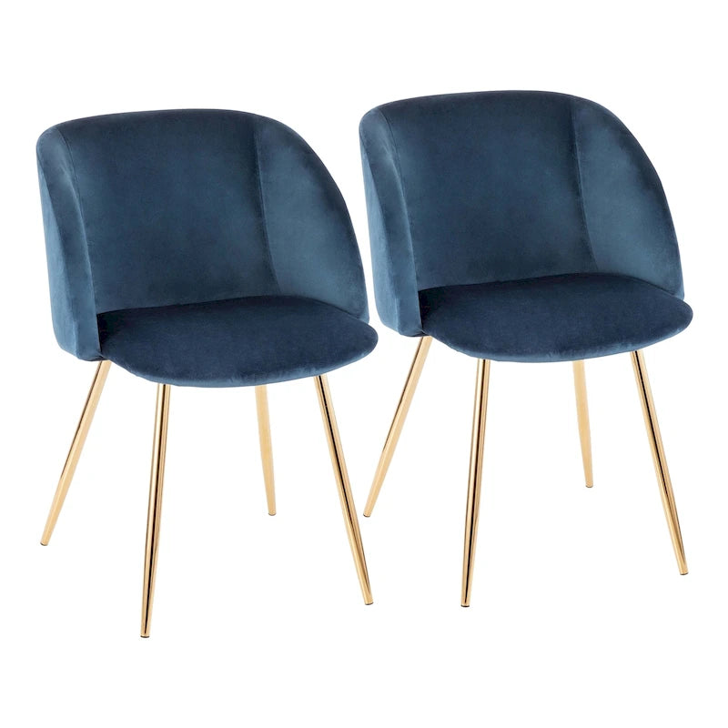Chaises de salle à manger rembourrées Harding Silver Orchid (lot de 2)