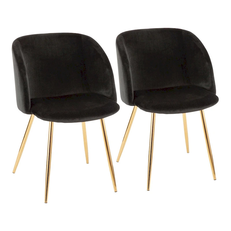 Chaises de salle à manger rembourrées Harding Silver Orchid (lot de 2)