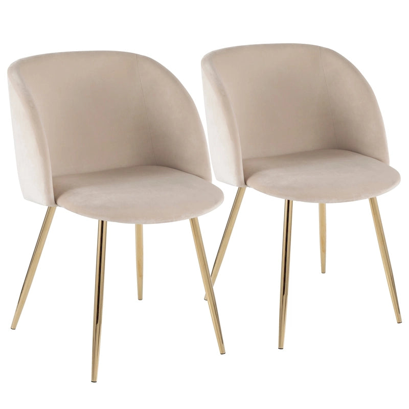 Chaises de salle à manger rembourrées Harding Silver Orchid (lot de 2)
