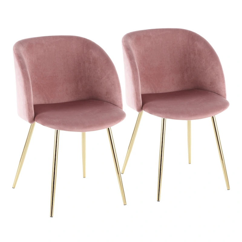 Chaises de salle à manger rembourrées Harding Silver Orchid (lot de 2)