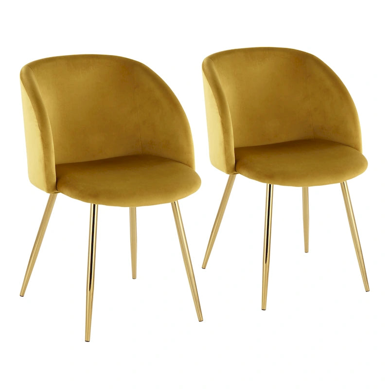 Chaises de salle à manger rembourrées Harding Silver Orchid (lot de 2)