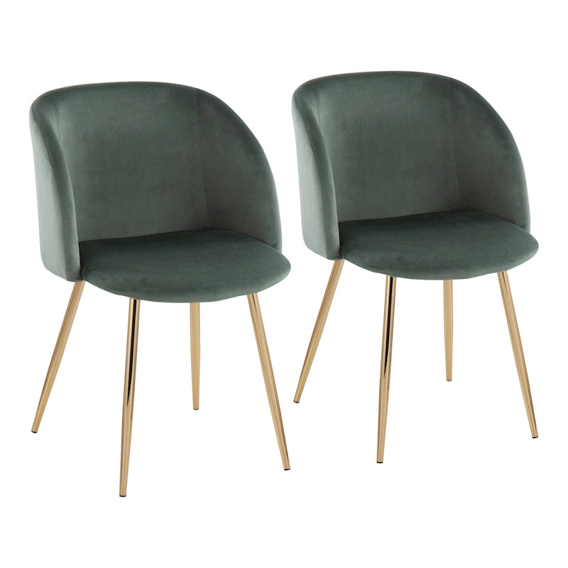 Chaises de salle à manger rembourrées Harding Silver Orchid (lot de 2)