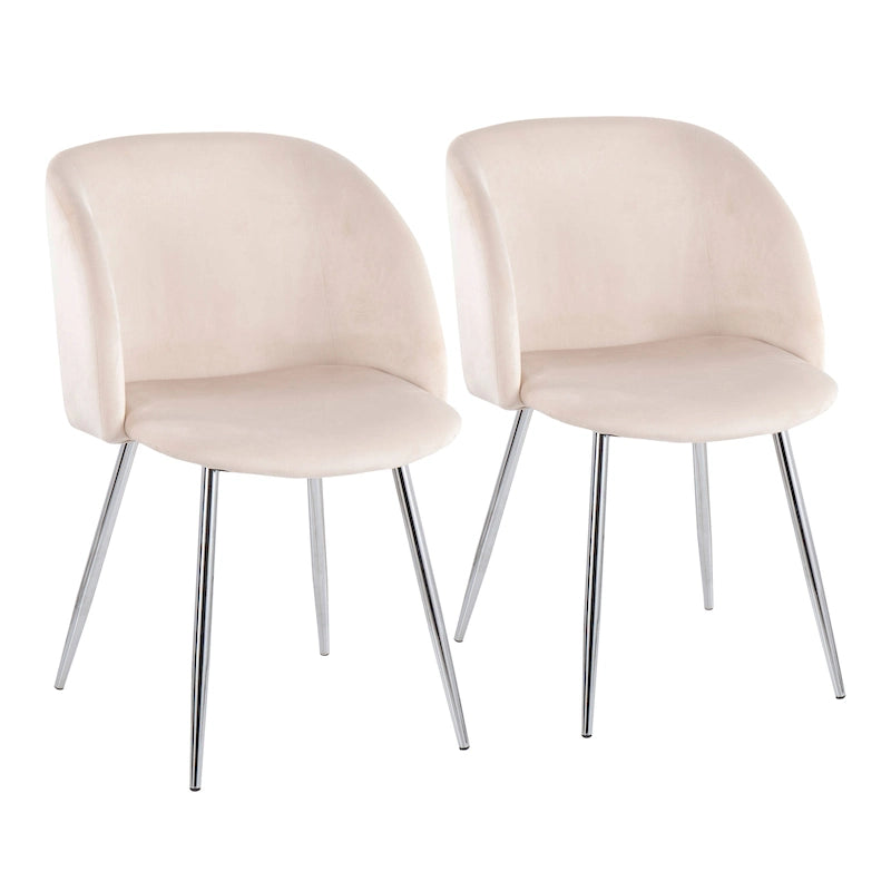 Chaises de salle à manger rembourrées Harding Silver Orchid (lot de 2)