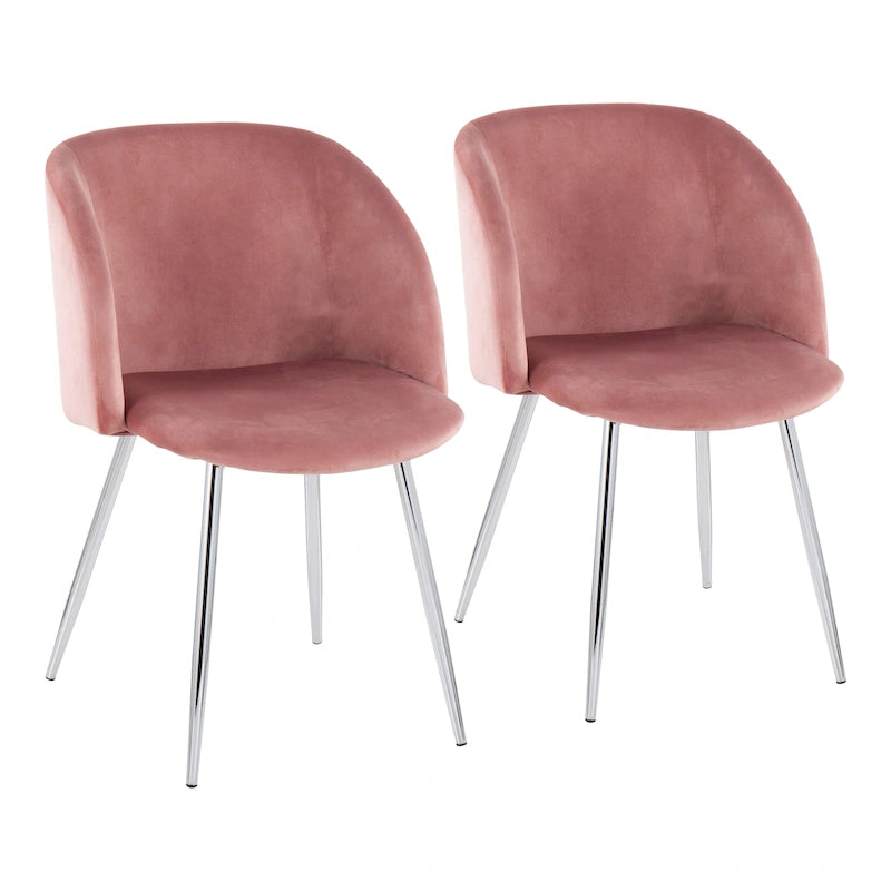 Chaises de salle à manger rembourrées Harding Silver Orchid (lot de 2)