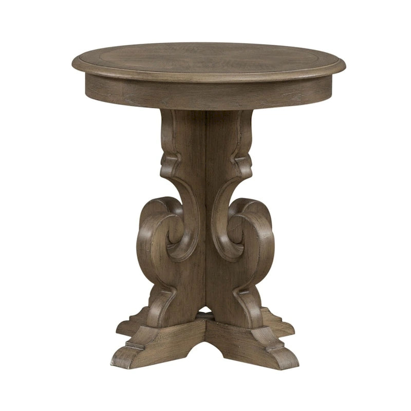 Table d'appoint ronde Magnolia Manor - 2 options de finition