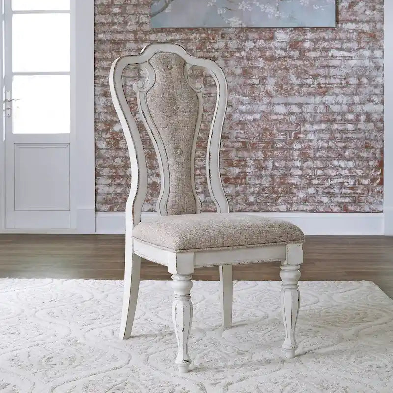 Chaise d'appoint rembourrée Magnolia Manor Splat Back (lot de 2)