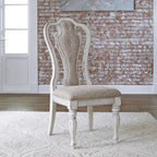 Magnolia Manor Splat Back Upholstered Side Chair (Set of 2)