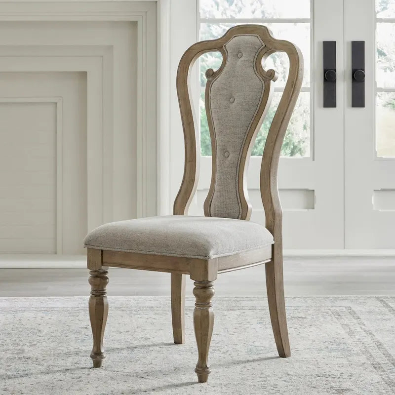 Chaise d'appoint rembourrée Magnolia Manor Splat Back (lot de 2)