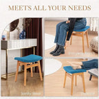 Tabouret de Maquillage à Coussin Selle - 17,83P x 12,4L x 16,53H