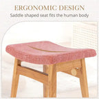 Tabouret de Maquillage à Coussin Selle - 17,83P x 12,4L x 16,53H