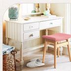 Tabouret de Maquillage à Coussin Selle - 17,83P x 12,4L x 16,53H
