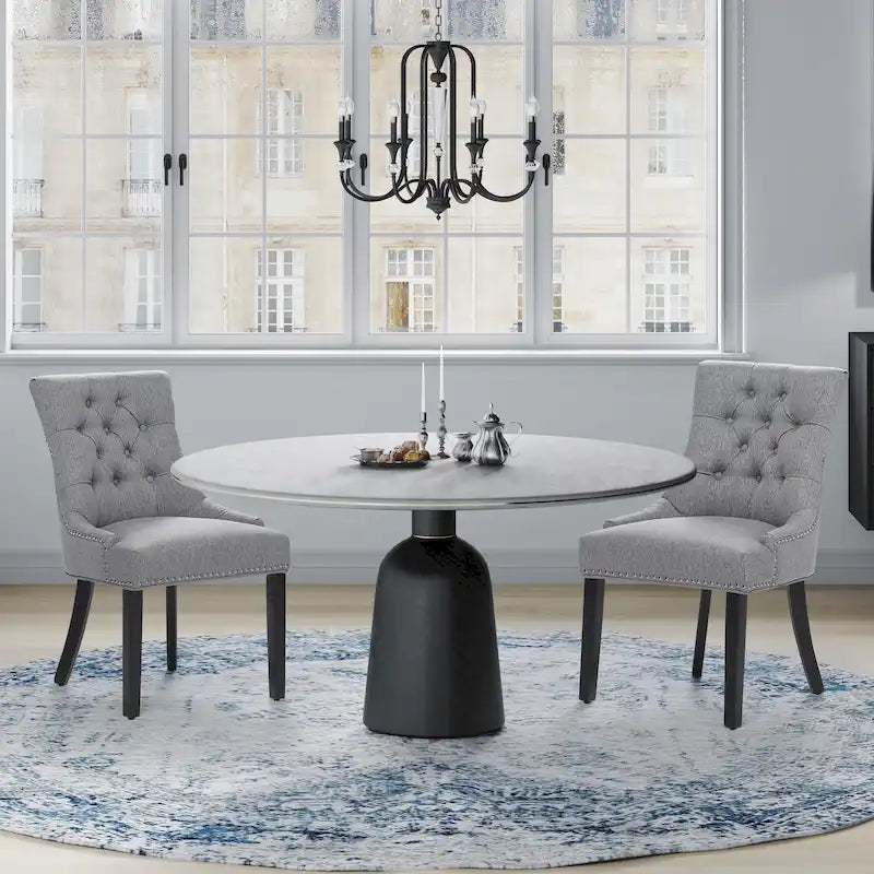 Grandview - Chaise de salle à manger capitonnée (lot de 2) - Rembourrée
