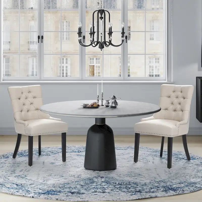 Grandview - Chaise de salle à manger capitonnée (lot de 2) - Rembourrée