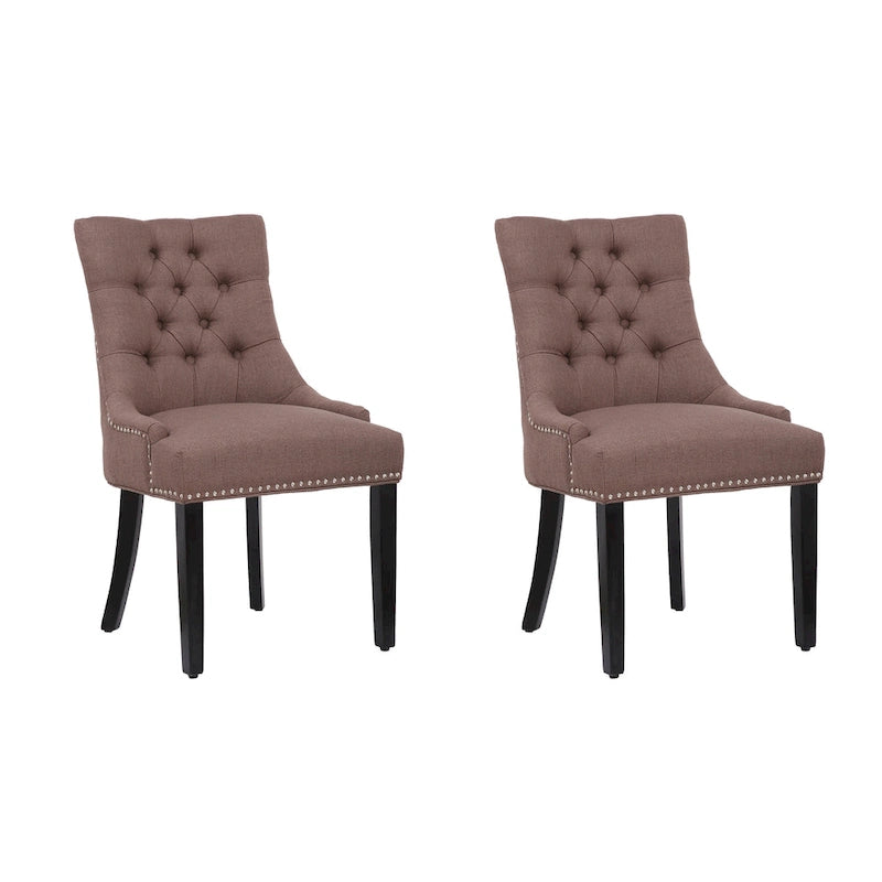 Grandview - Chaise de salle à manger capitonnée (lot de 2) - Rembourrée